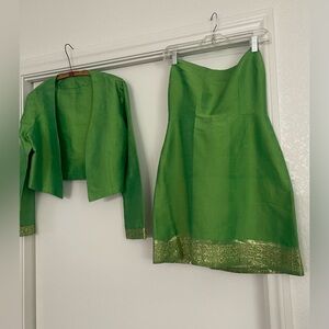 60s Vintage strapless dress and jacket